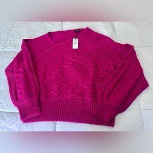 NWT Express Cable Knit Asymmetrical Sweater- Medium